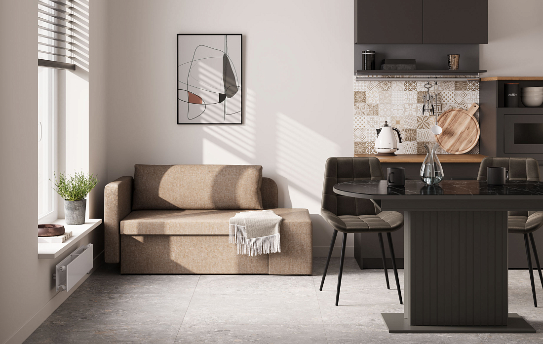 Шони / тахта рогожка Амелия Люкс светло-бежевая